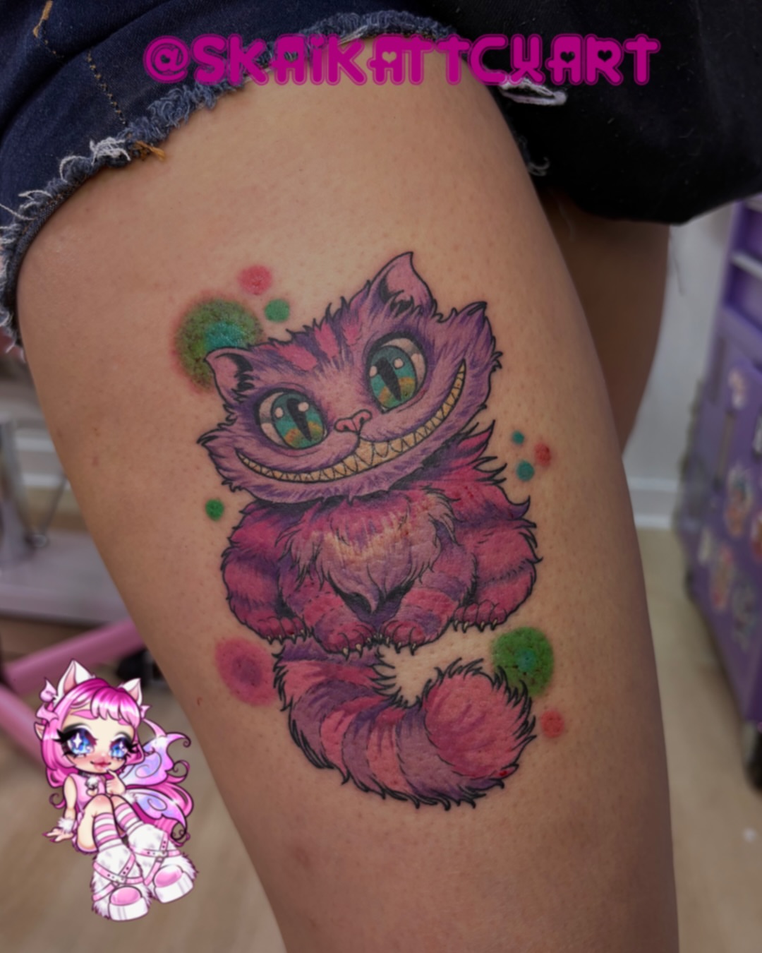 Tattoo by @skaikattcxart — new_school, illustrative