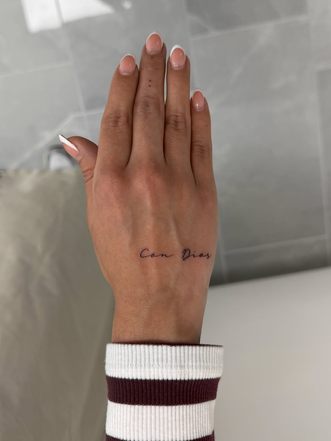 Tattoo by @inkedxalex — lettering_script, fine_line
