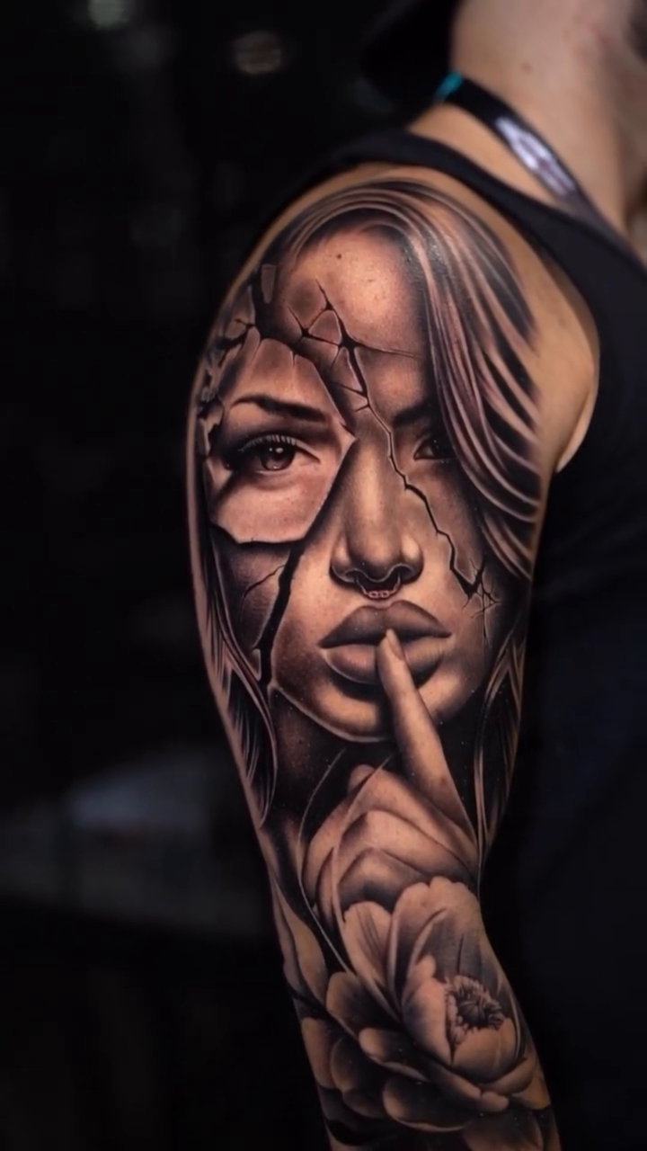 Tattoo by @tattoosbymiguel — realism, black_and_grey