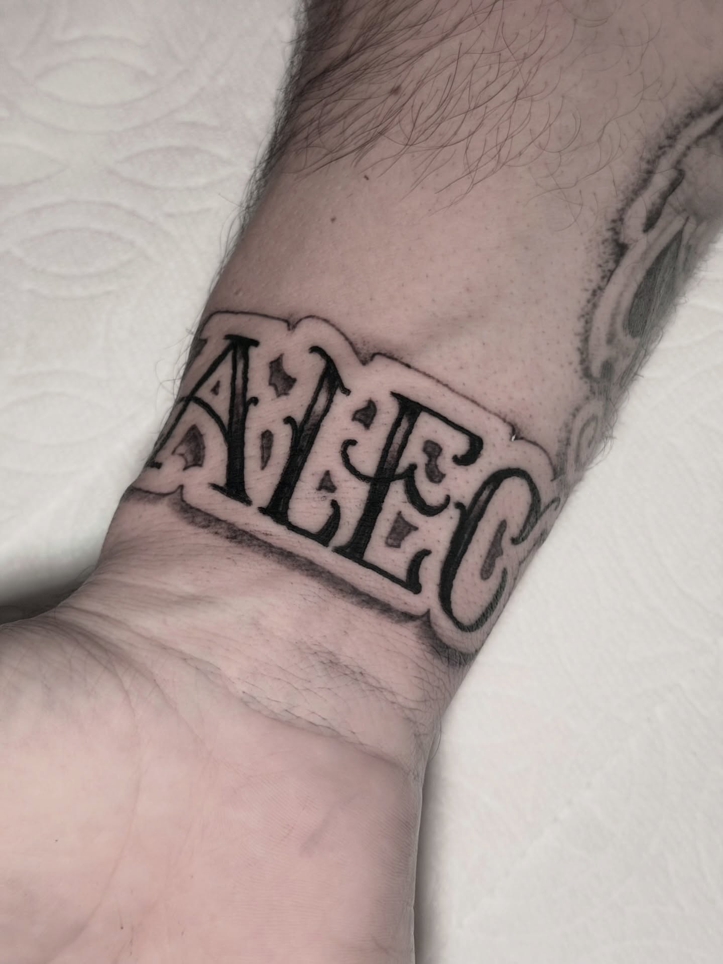 Tattoo by @tylerwhitlock10kwt — lettering_script