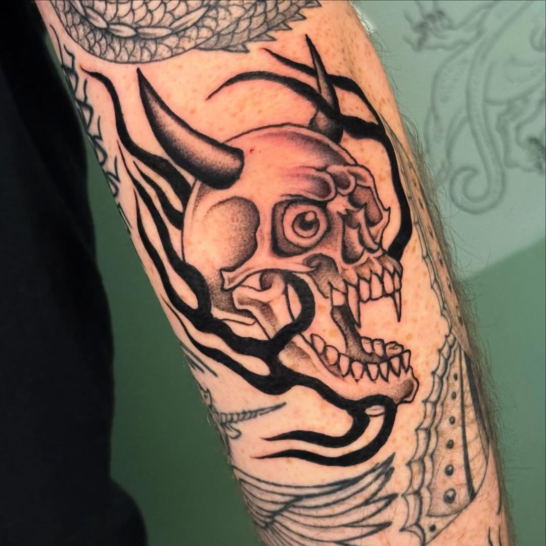 Tattoo by @toughcookietattoo — american_traditional, black_and_grey