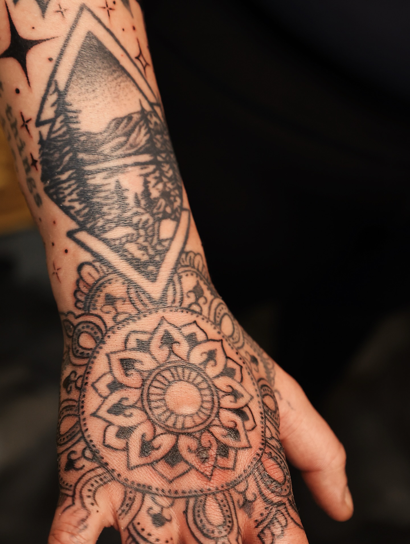 Tattoo by @dzulking — geometric, black_and_grey