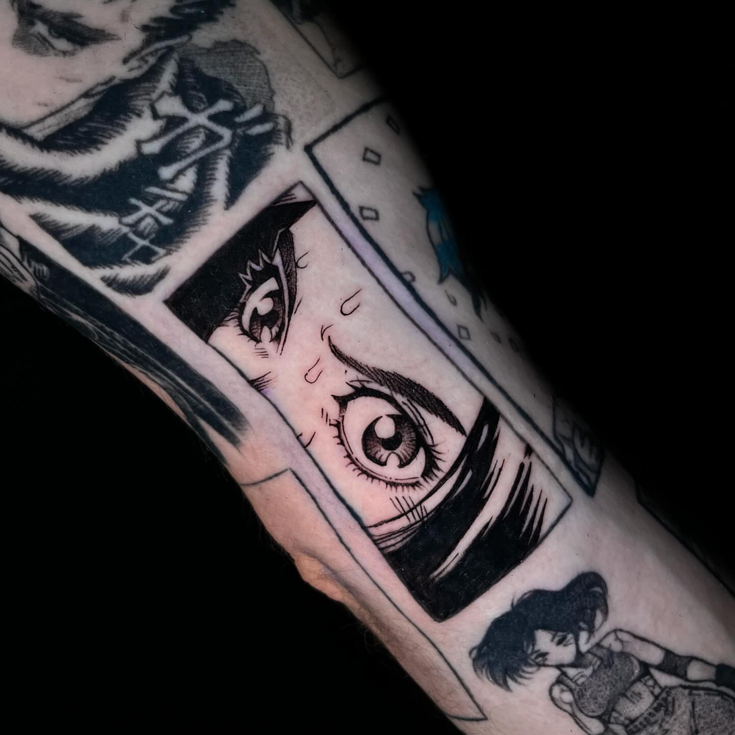 Tattoo by @celynity — anime