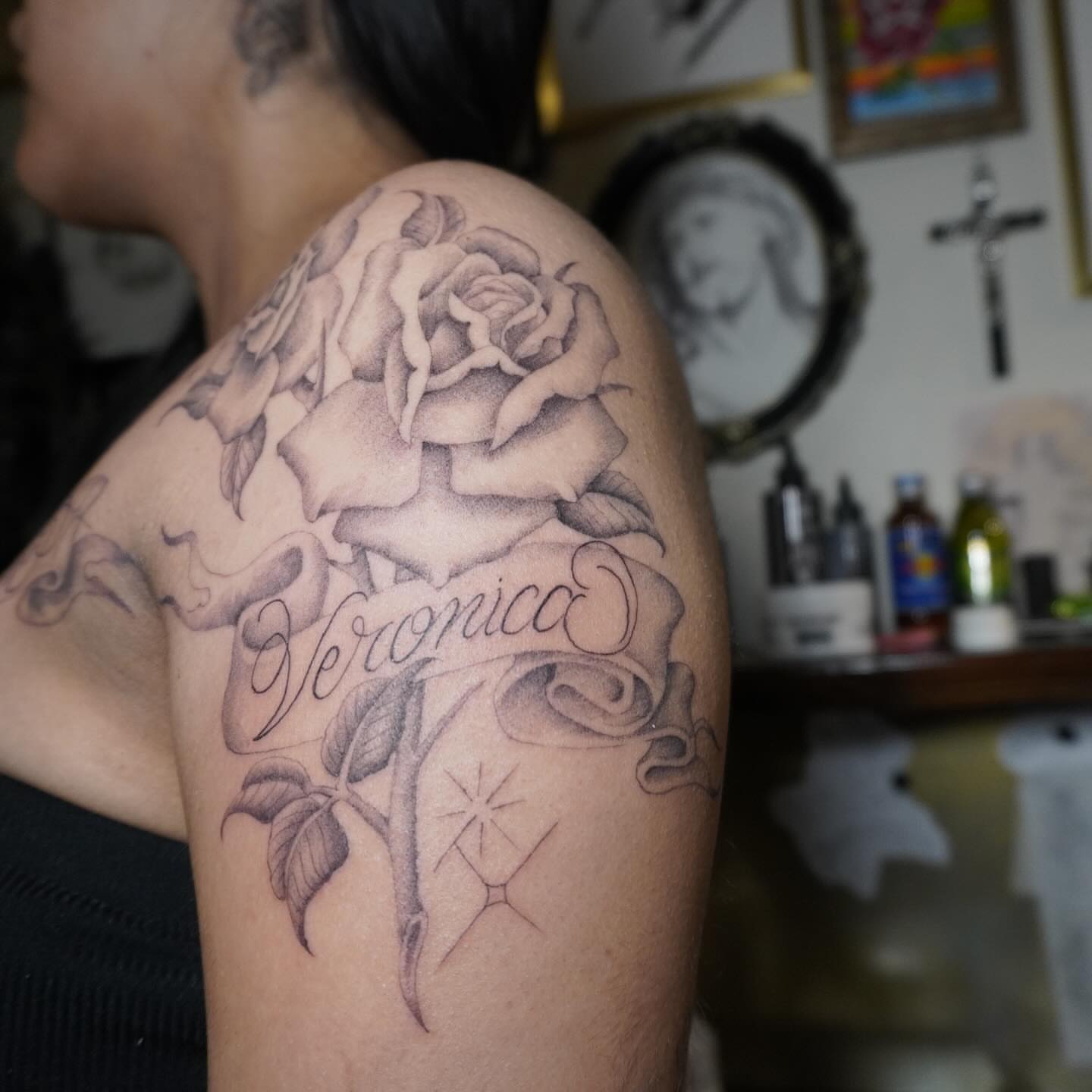 Tattoo by @adrian__tattoos — black_and_grey, realism