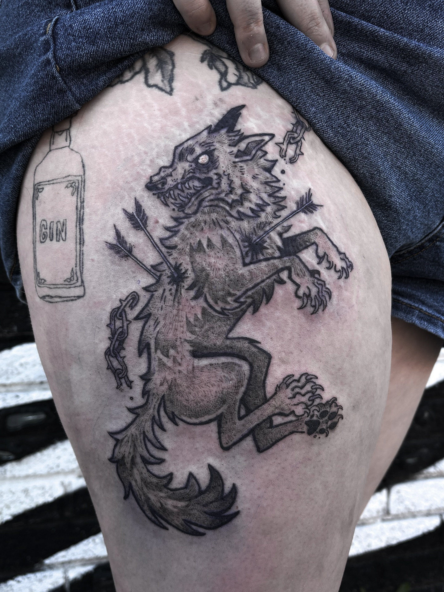 Tattoo by @smellsrotten — black_and_grey