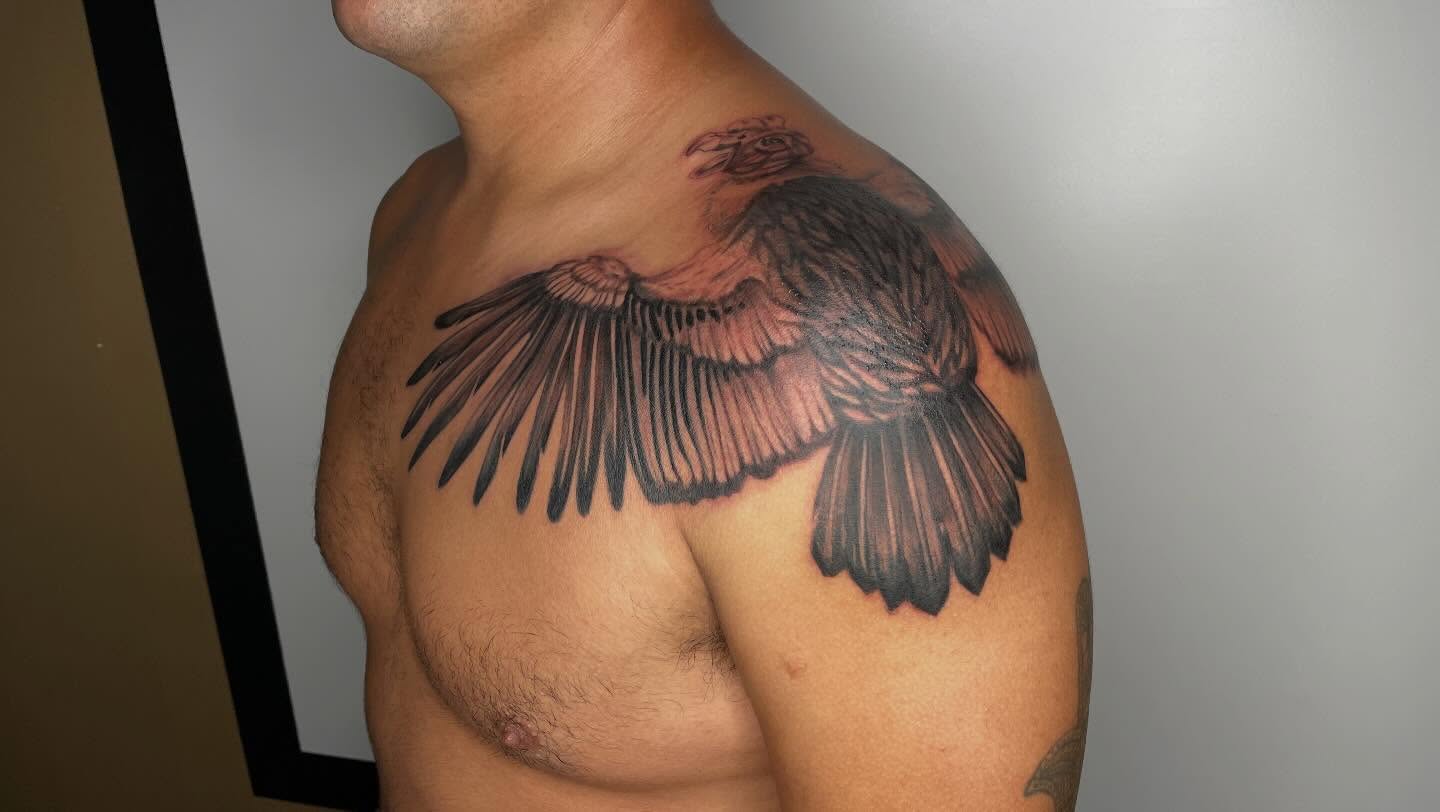 Tattoo by @alexbtatz — black_and_grey