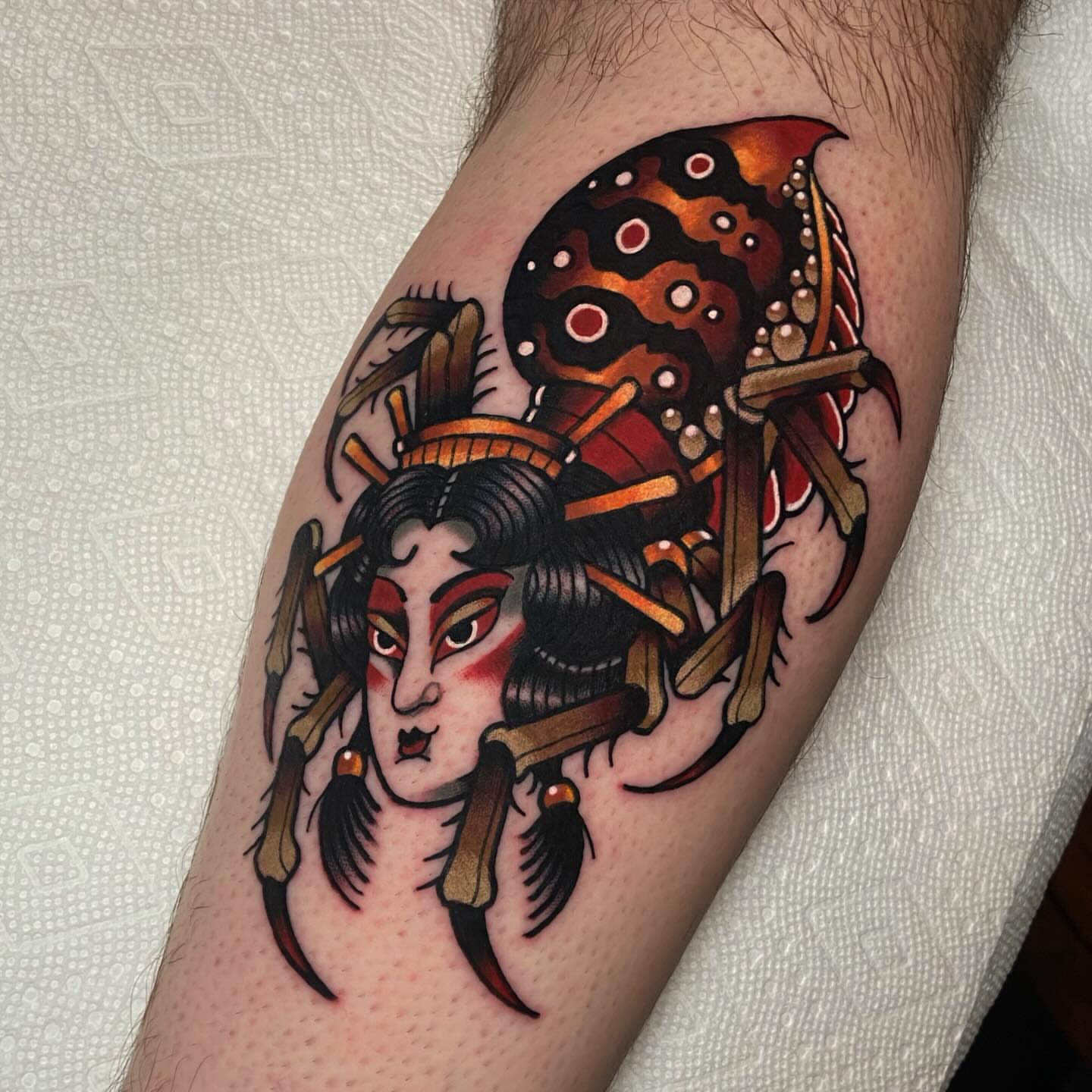 Tattoo by @matthewlimberstattoo — american_traditional, dotwork