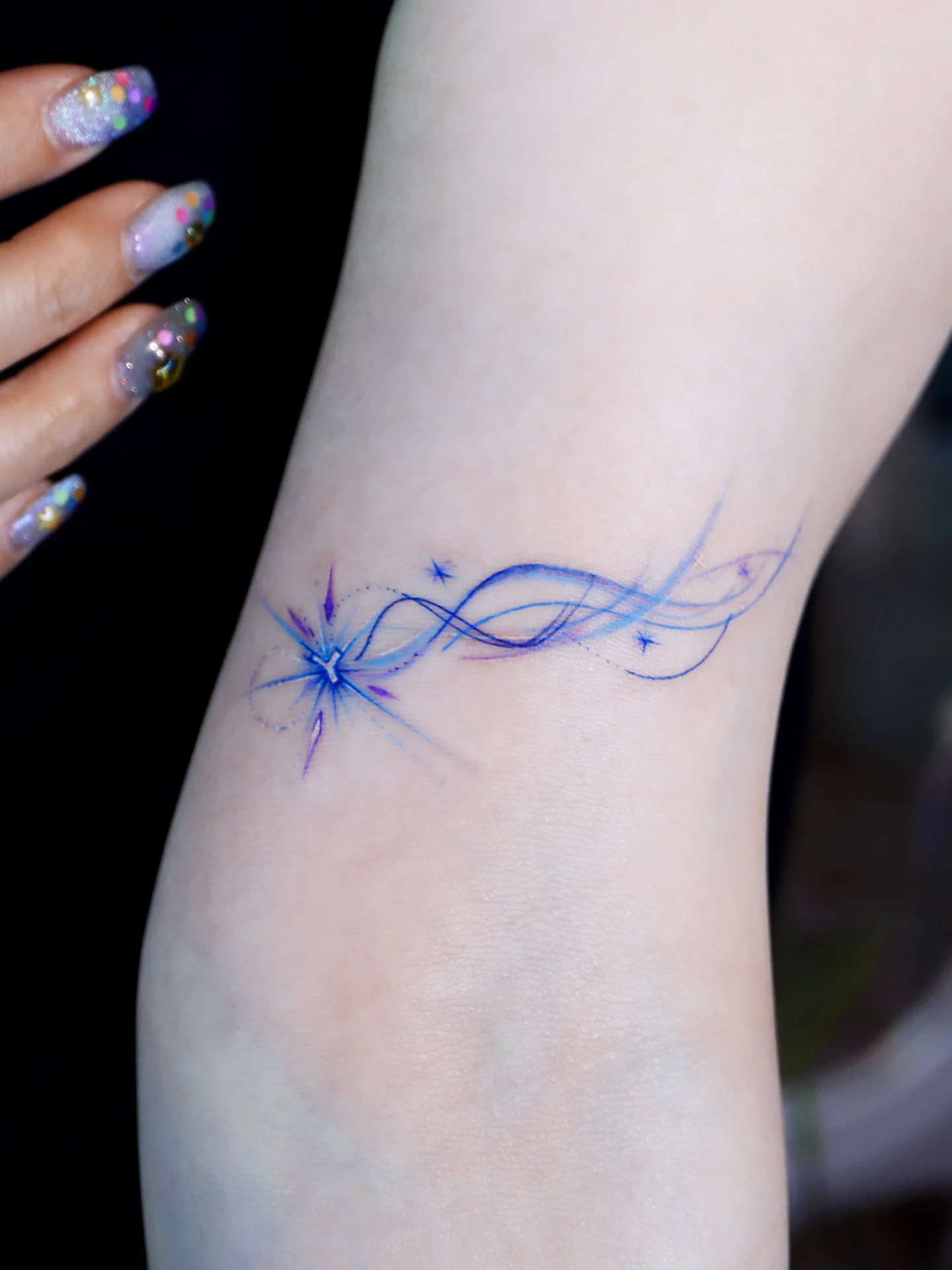 Tattoo by @tattooist_namoo — dotwork, watercolor