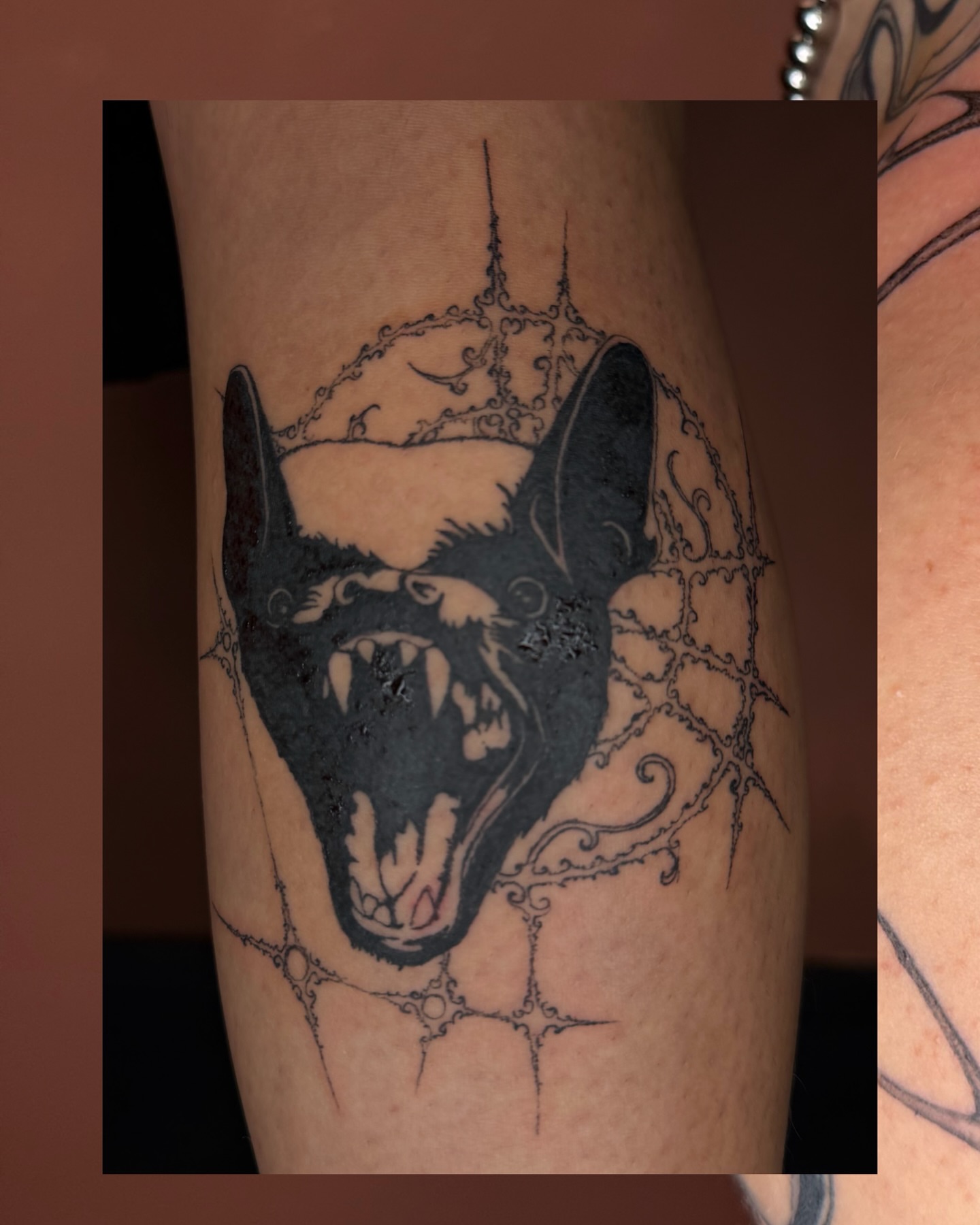 Tattoo by @vsgoblintatts — black_and_grey