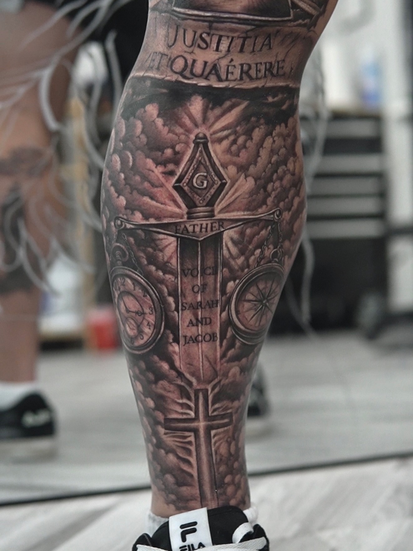 Tattoo by @tattooforero — black_and_grey, realism