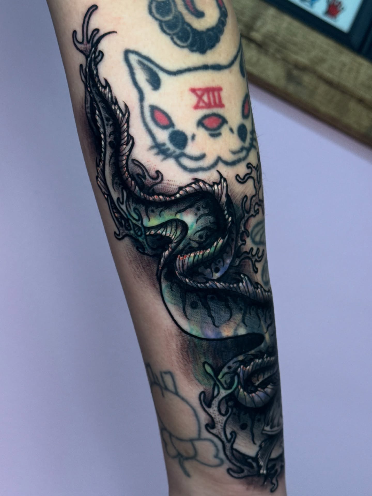 Tattoo by @themactatty — american_traditional, dark_realism