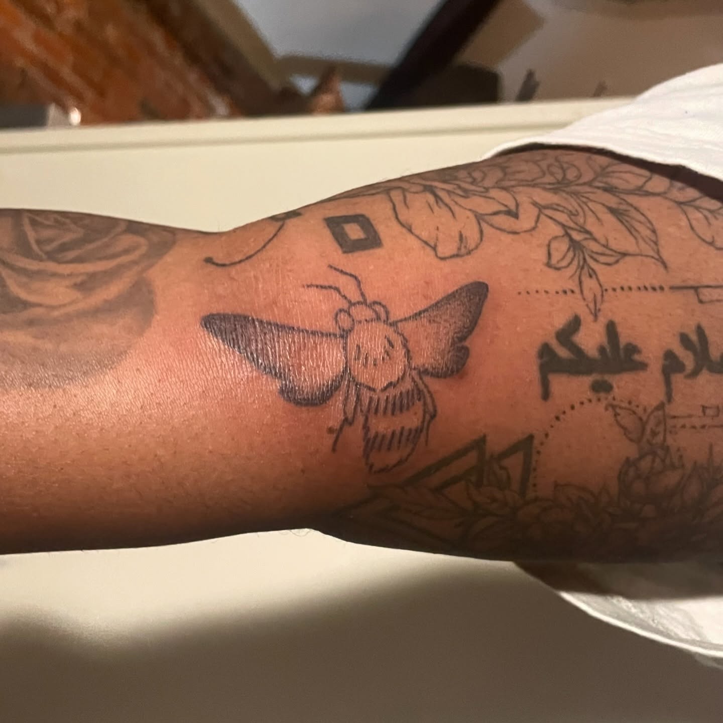 Tattoo by @roepoke — black_and_grey