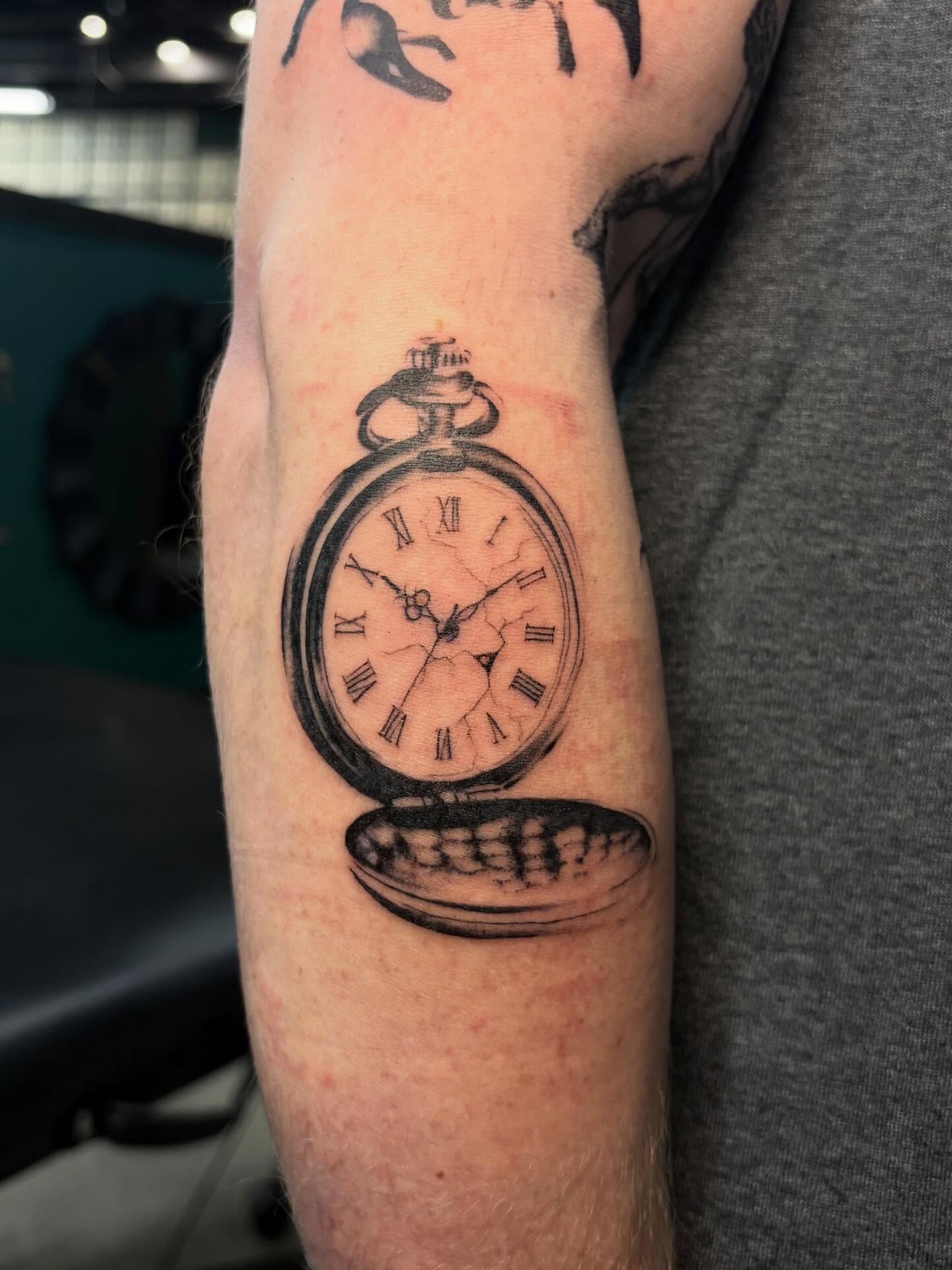 Tattoo by @sexyratpotion — black_and_grey