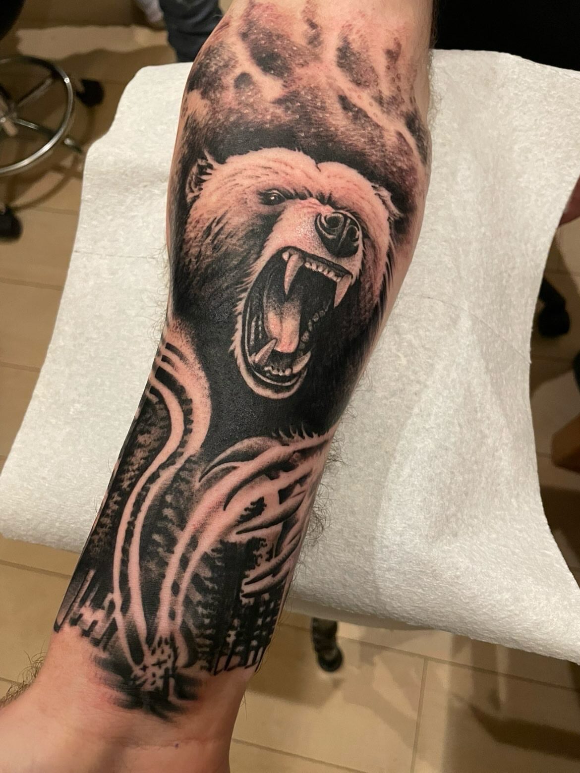 Tattoo by @santana_ink โ black_and_grey, realism