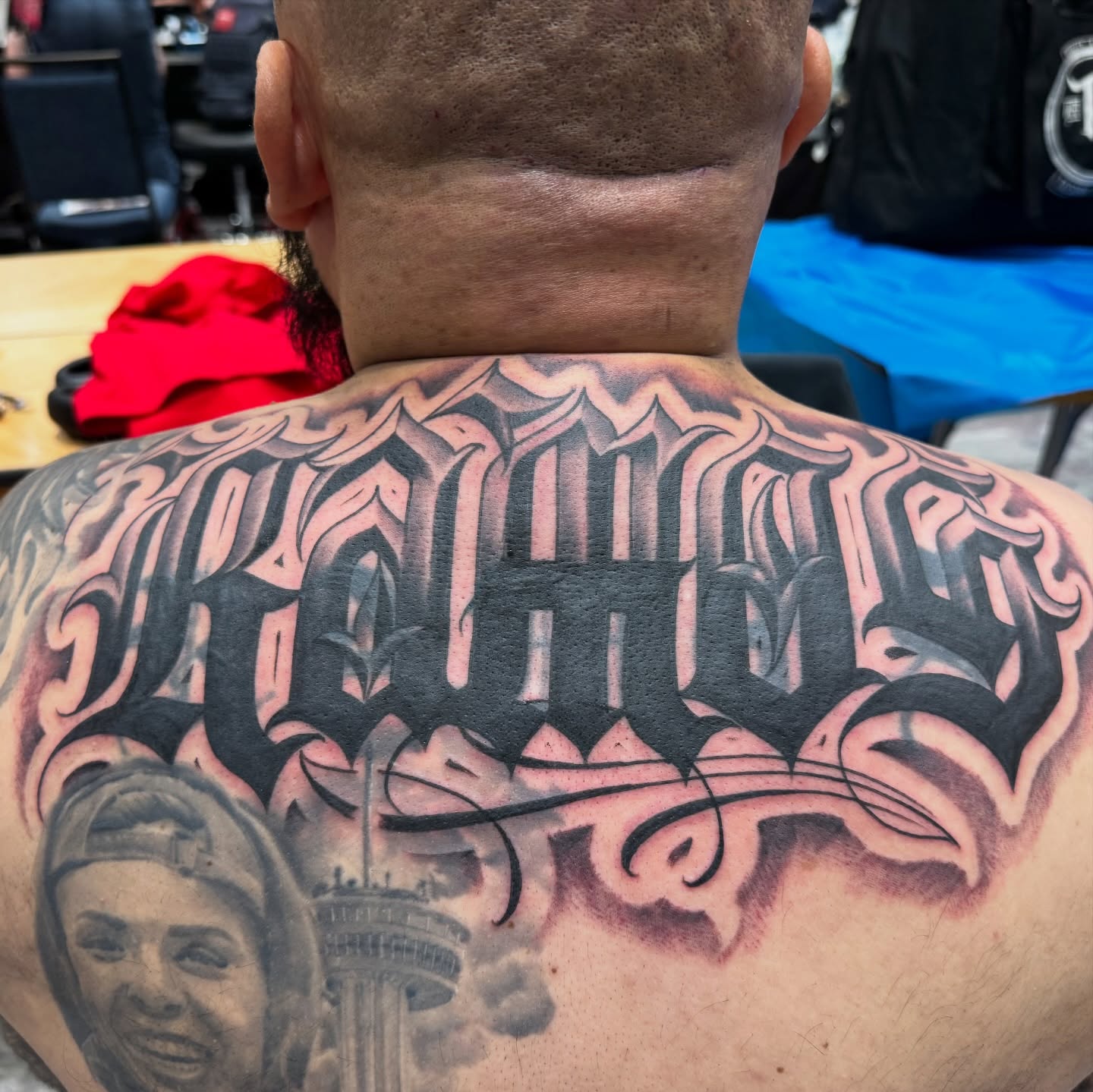 Tattoo by @aintnothinbutagthang817 — lettering_script