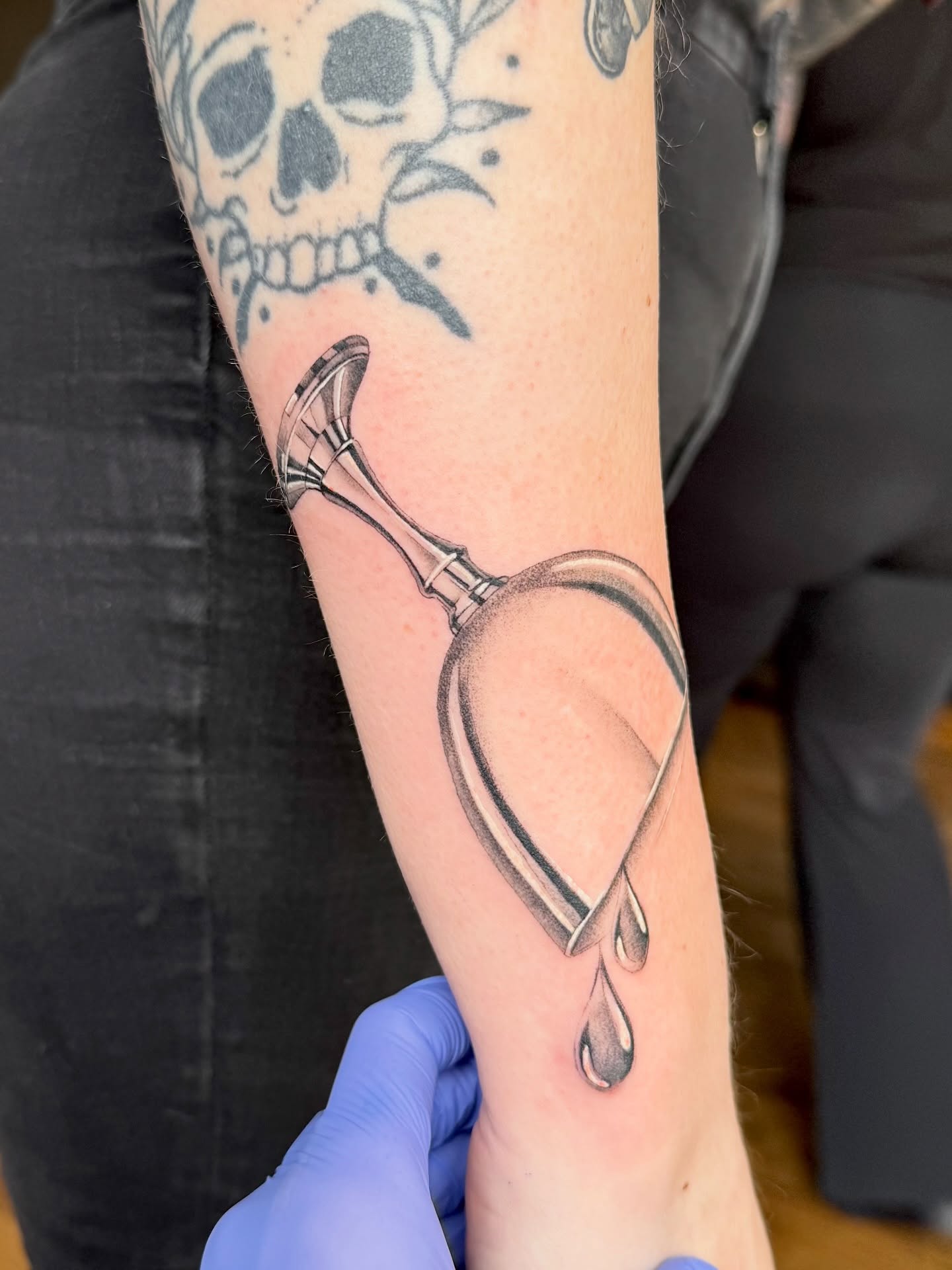 Stethoscope realism tattoo on the forearm by Lily Cuoio~ Seattle