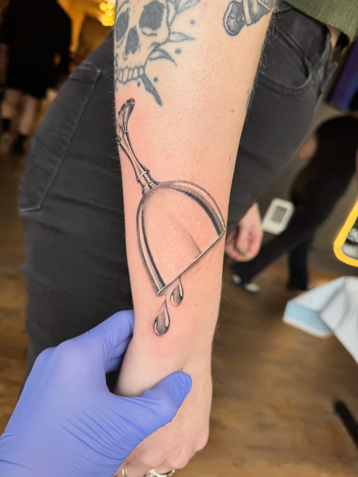 Stethoscope realism tattoo on the forearm by Lily Cuoio~ Seattle
