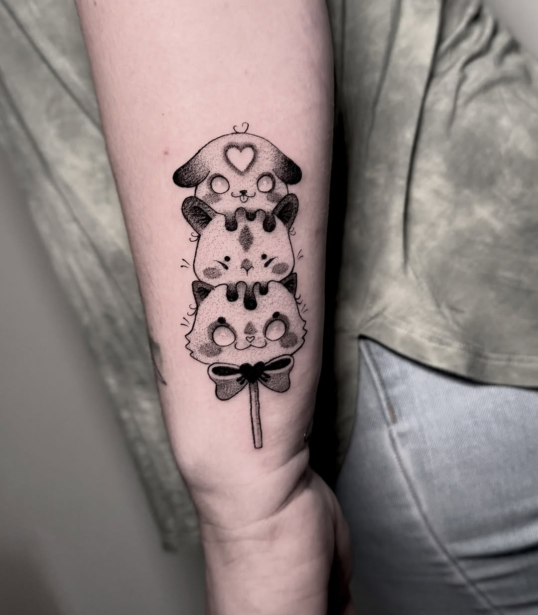 Tattoo by @mochitats — new_school, black_and_grey