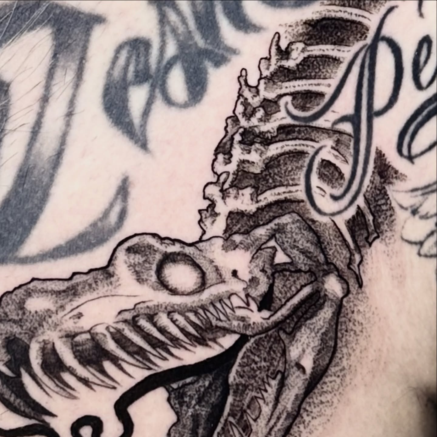 Tattoo by @that.lil.gothgirl — black_and_grey