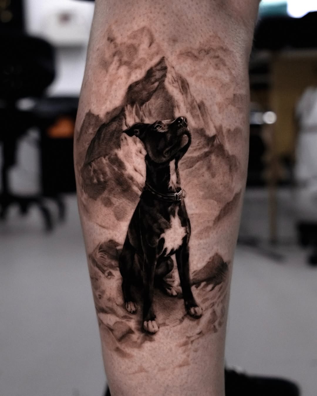 Tattoo by @turner_tattoos — realism, black_and_grey