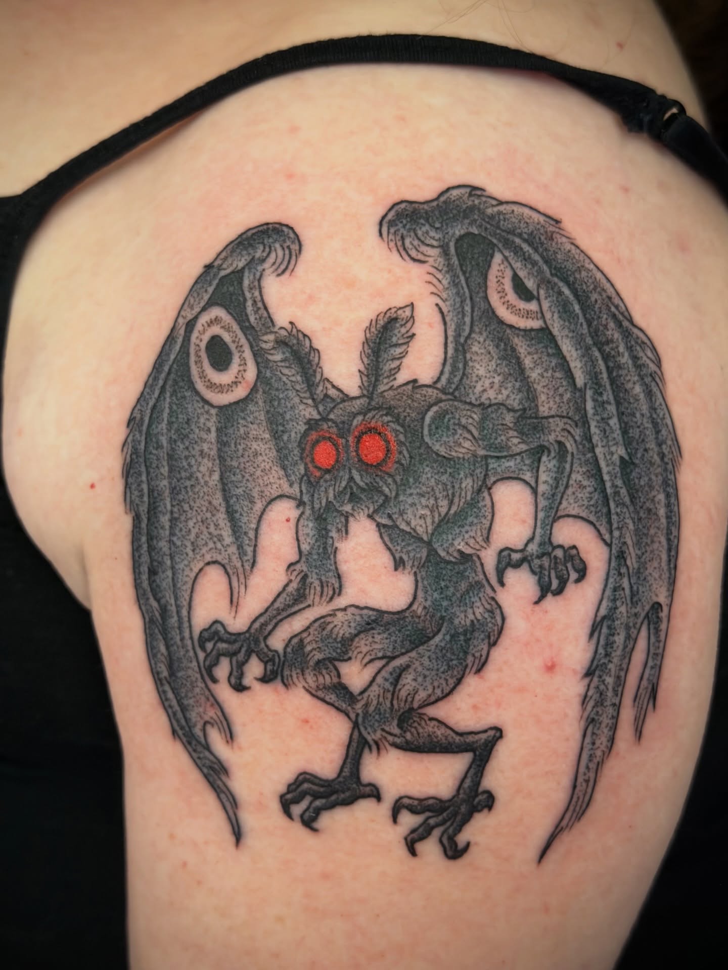 Tattoo by @scruffy_tattooer — dotwork, dark_realism