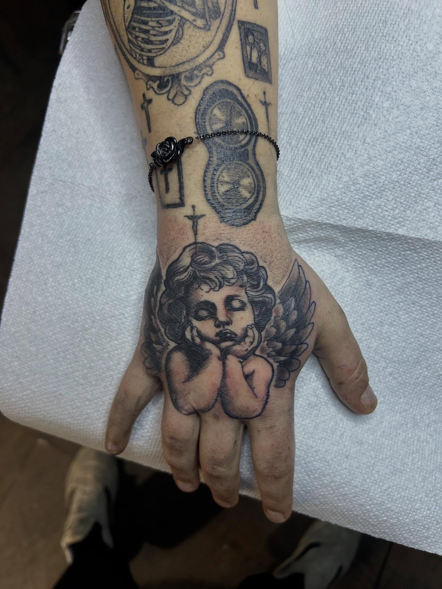 Tattoo by @inkbybray — black_and_grey
