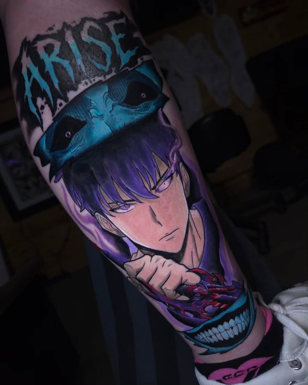 Tattoo by @devanv_tattoos — anime