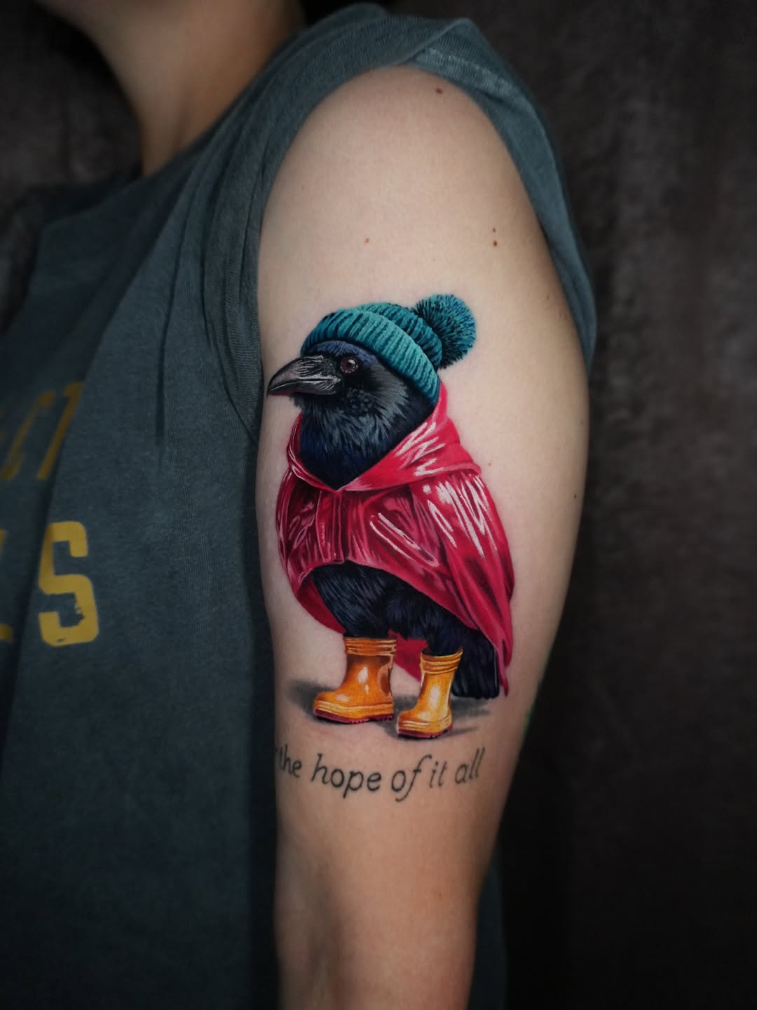 Tattoo by @sweetandoffbeat — realism, lettering_script