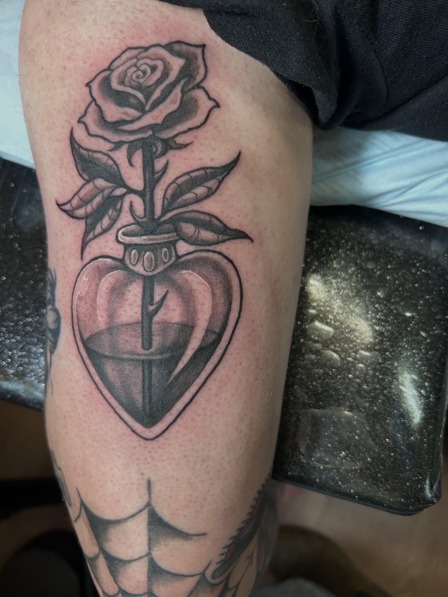 Tattoo by @ren.nation.tattoos — black_and_grey