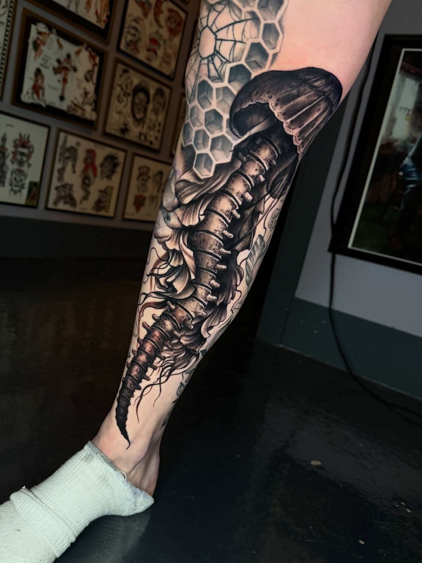 Tattoo by @imatattooer — black_and_grey, realism