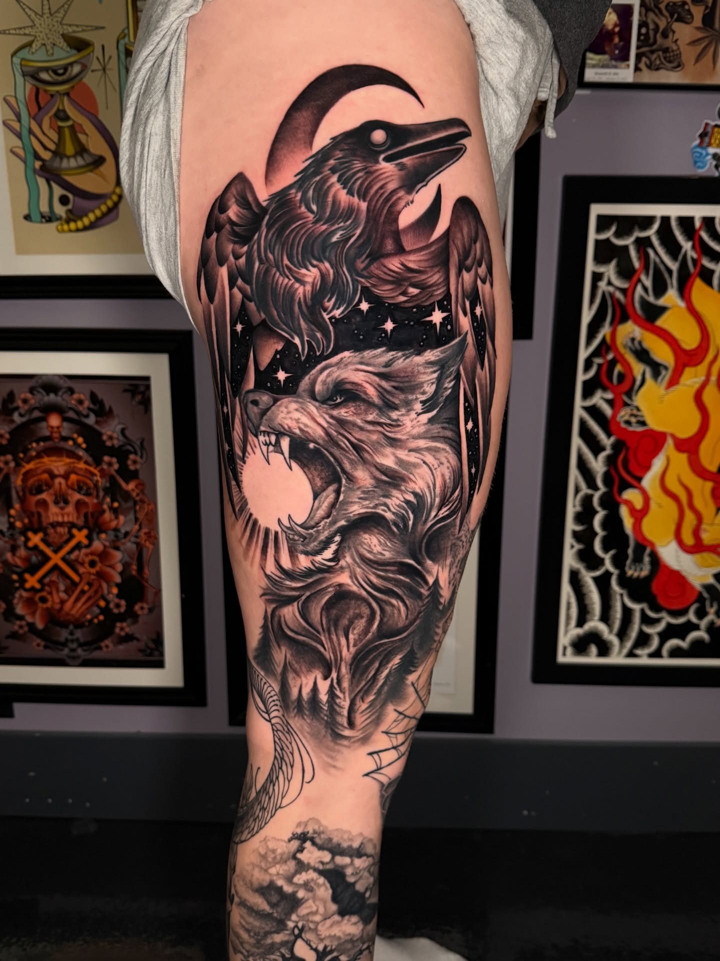 Tattoo by @imatattooer — black_and_grey, realism