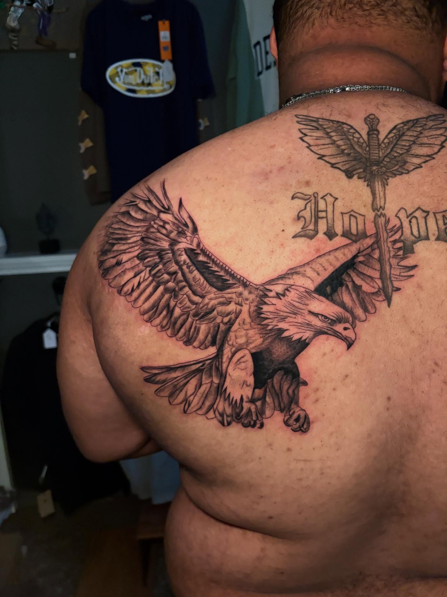Tattoo by @lukeybtattoo — black_and_grey