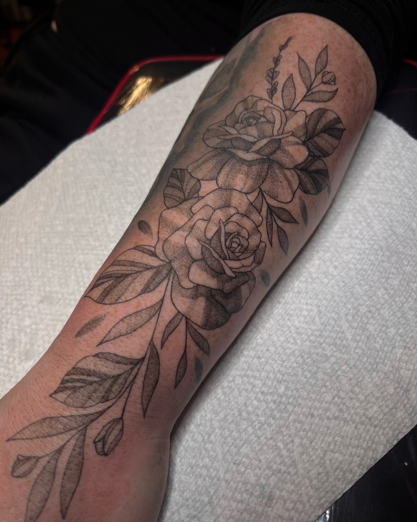 Tattoo by @hollytattoos__ — black_and_grey
