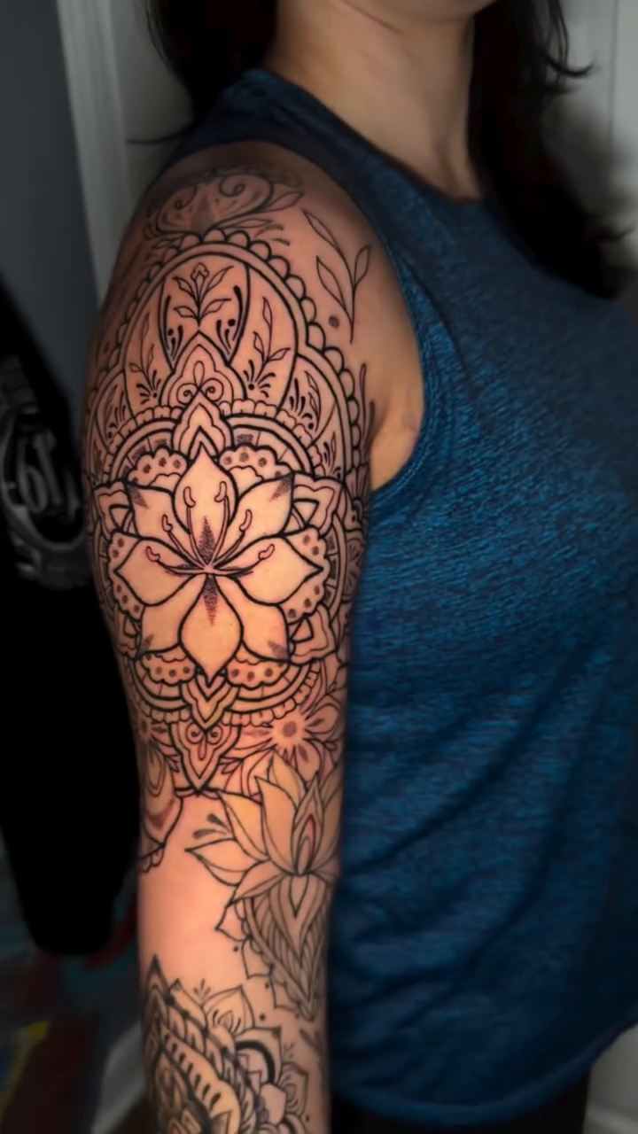 Tattoo by @ditchwitchtattoos — geometric, ornamental