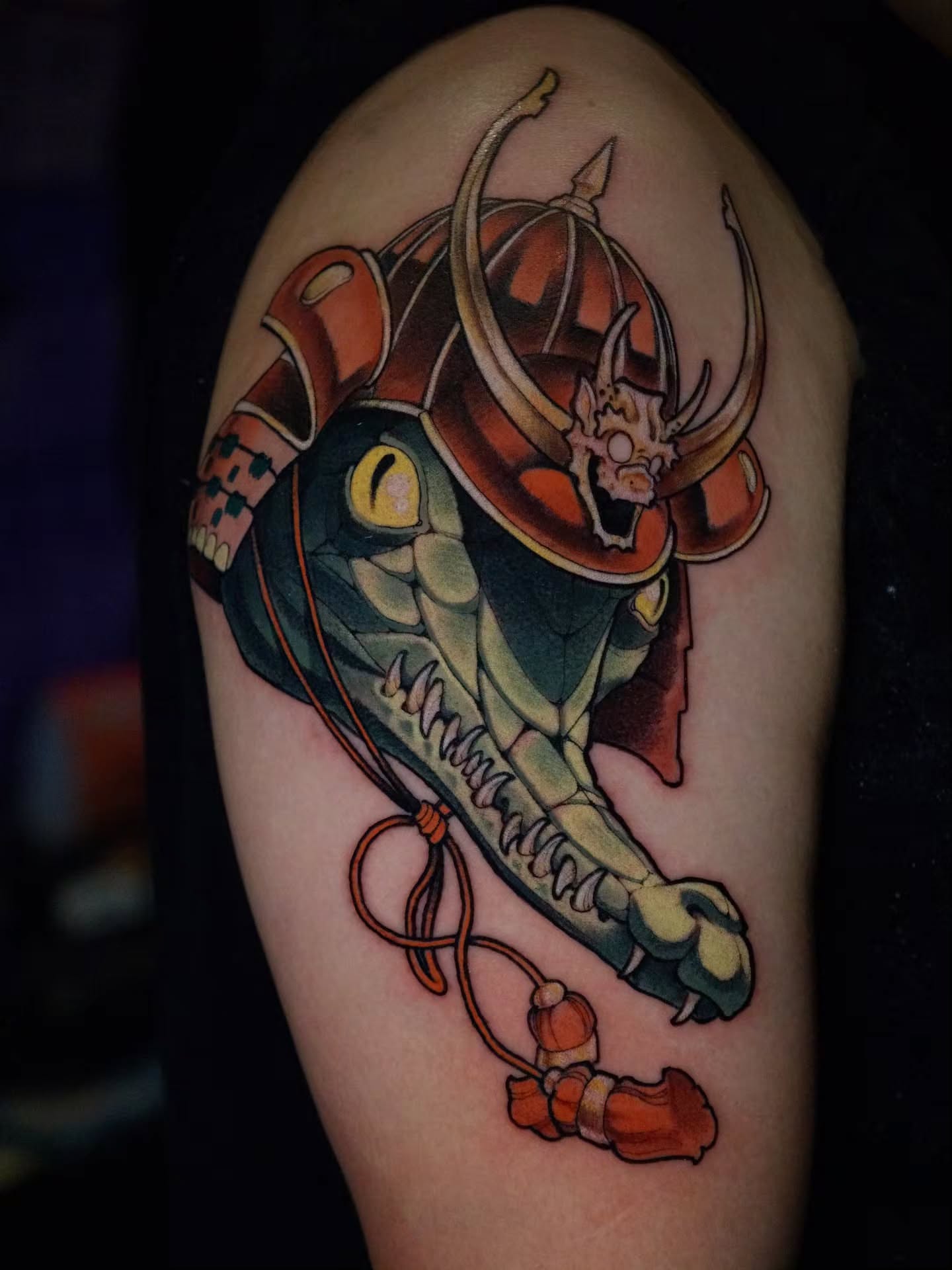 Tattoo by @justinbyrdart — american_traditional, dotwork