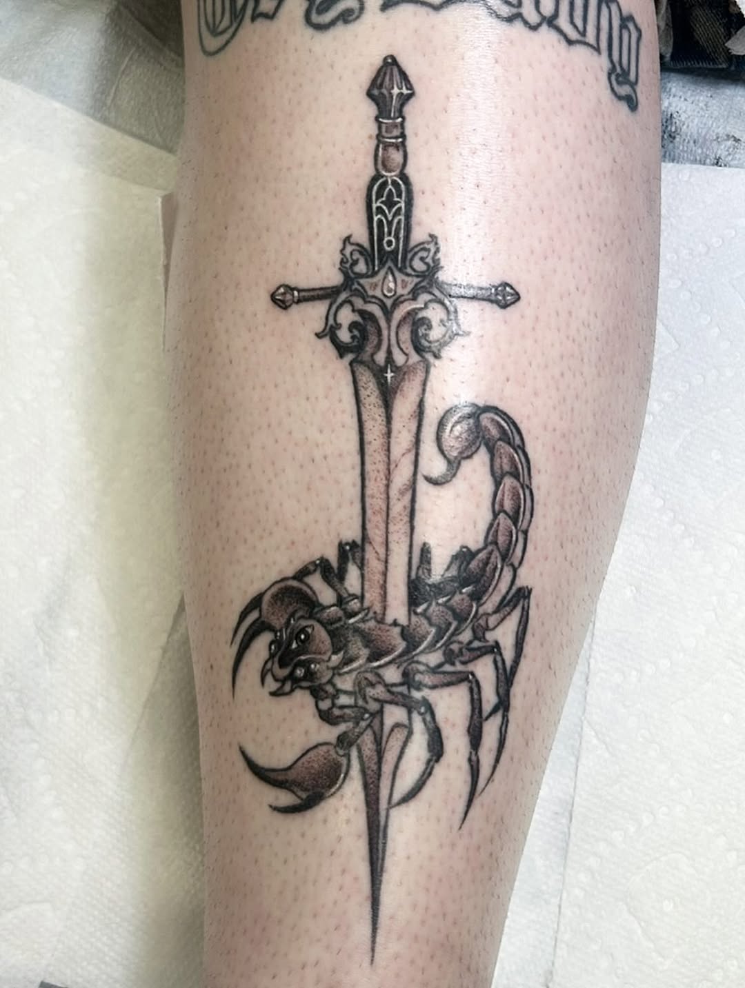 Tattoo by @deadkaylietattoo — black_and_grey, ornamental