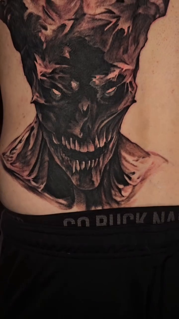 Tattoo by @chief_greytones — dark_realism, black_and_grey