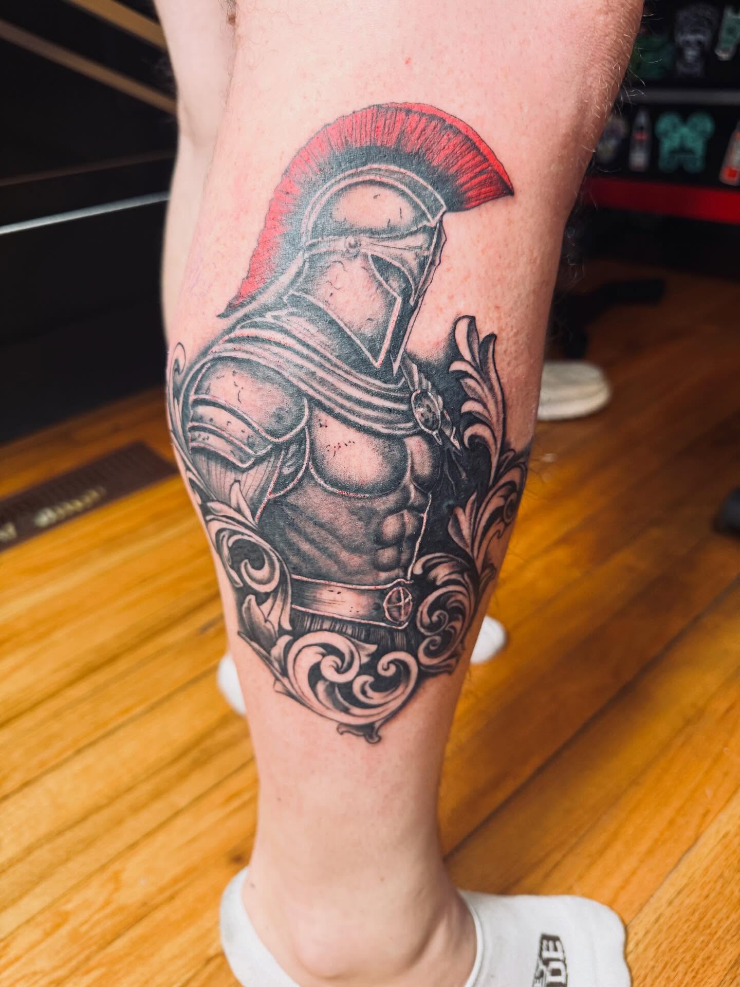 Tattoo by @chels_king24 — black_and_grey, realism