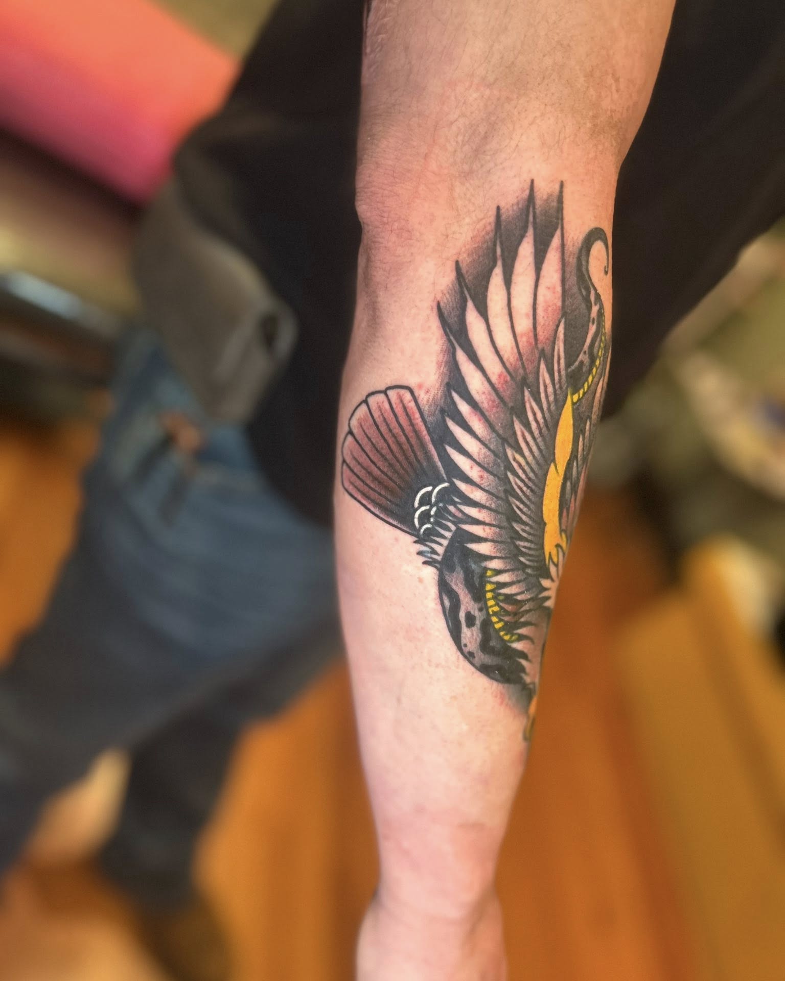 Tattoo by @daemiondesign — american_traditional, neo_traditional