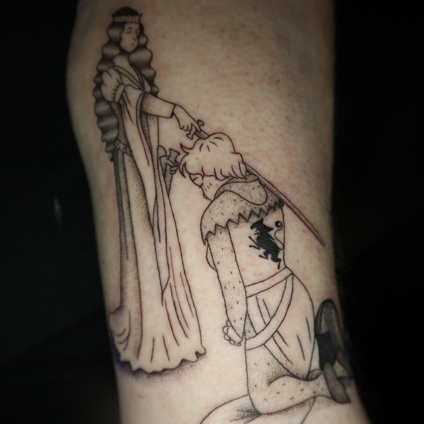 Tattoo by @inkanimalsart — black_and_grey