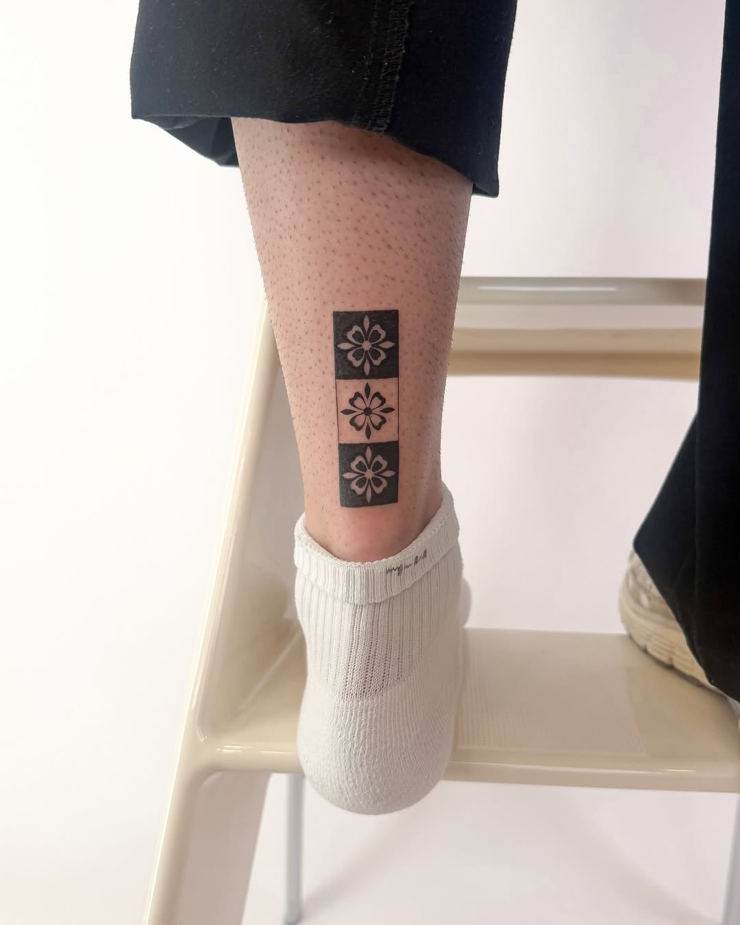 Tattoo by @leahramosink — geometric, blackwork