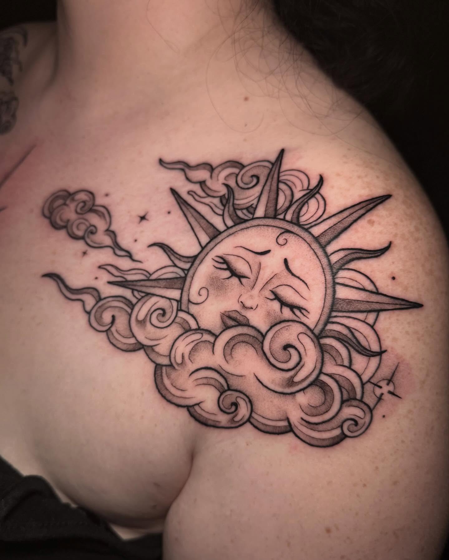 Tattoo by @lyssa_jtattoo — black_and_grey