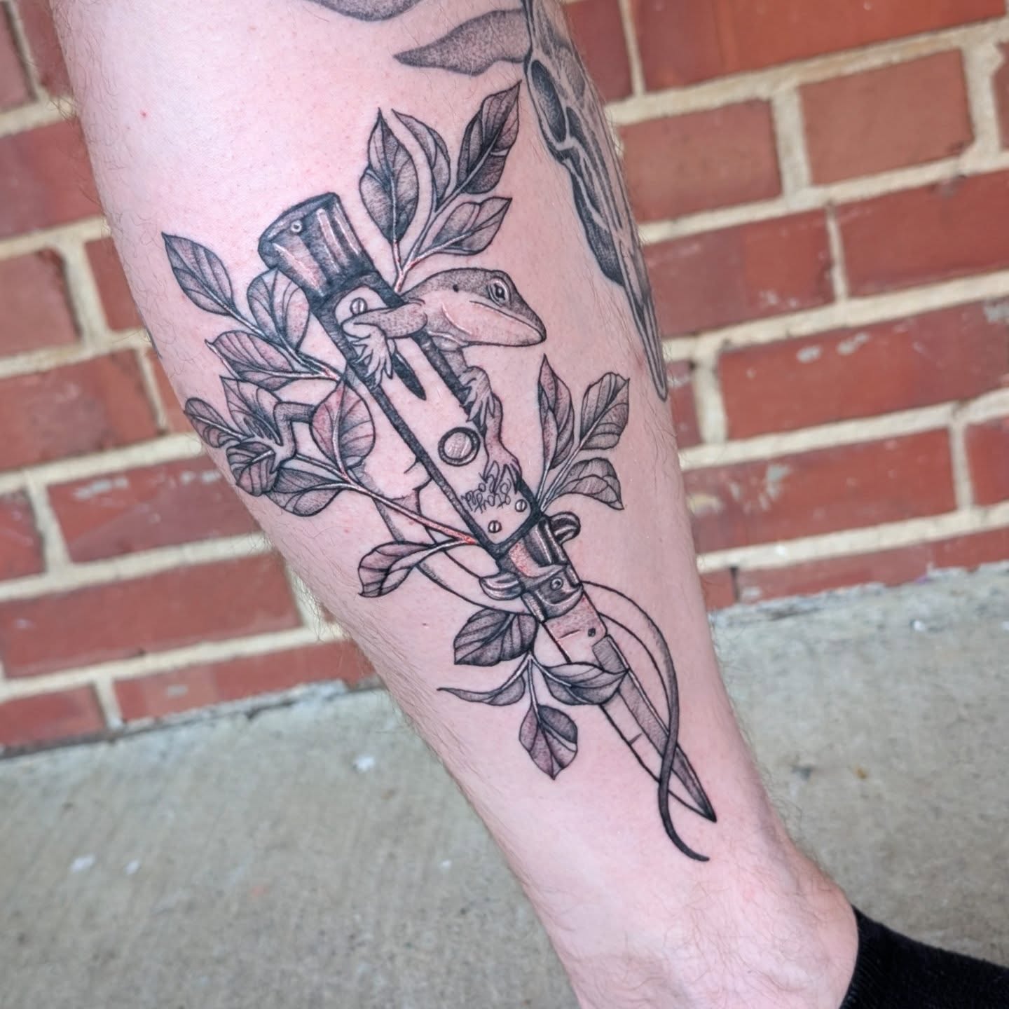 Tattoo by @crybabygoblin666 โ black_and_grey
