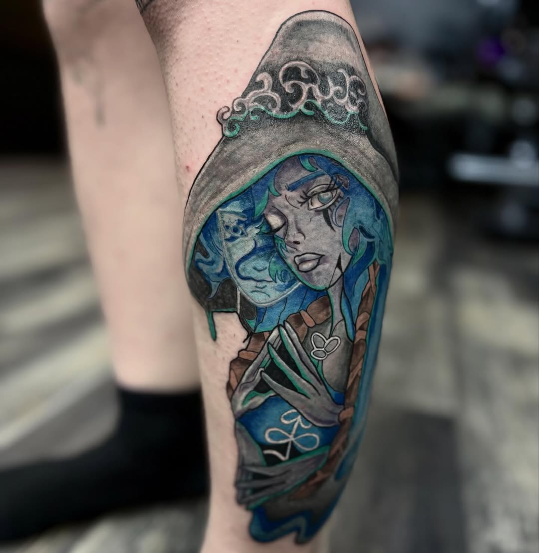Tattoo by @gloomberrytattoos โ new_school, illustrative