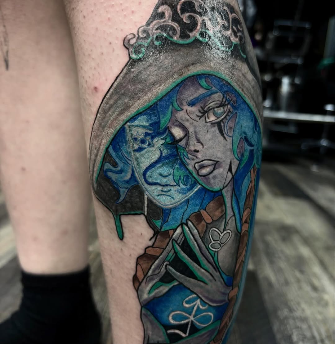 Tattoo by @gloomberrytattoos โ new_school, anime