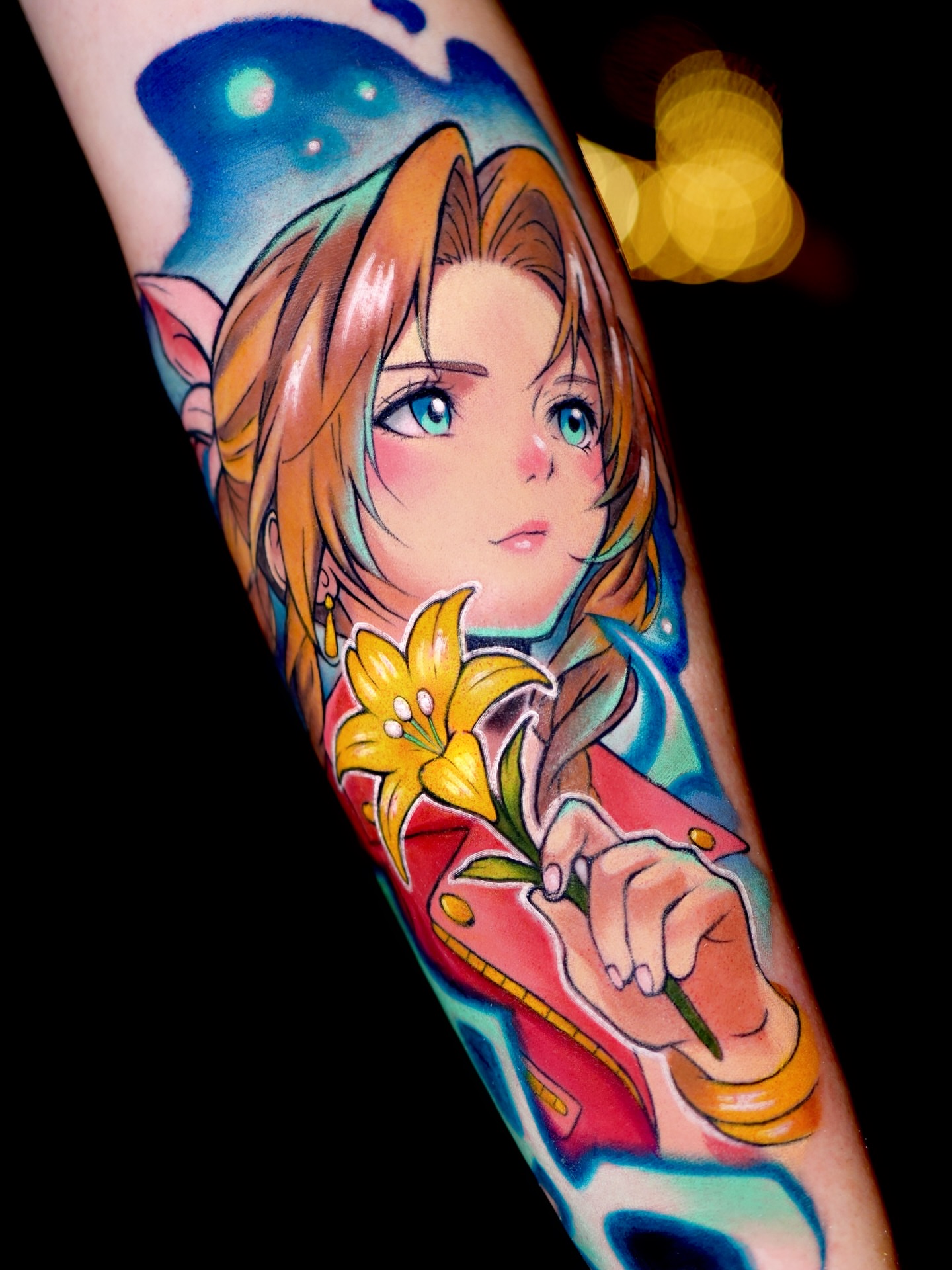 Tattoo by @ale.rivz — anime, realism
