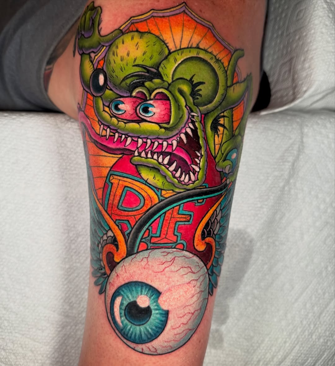 Tattoo by @jonleightontattoo — new_school