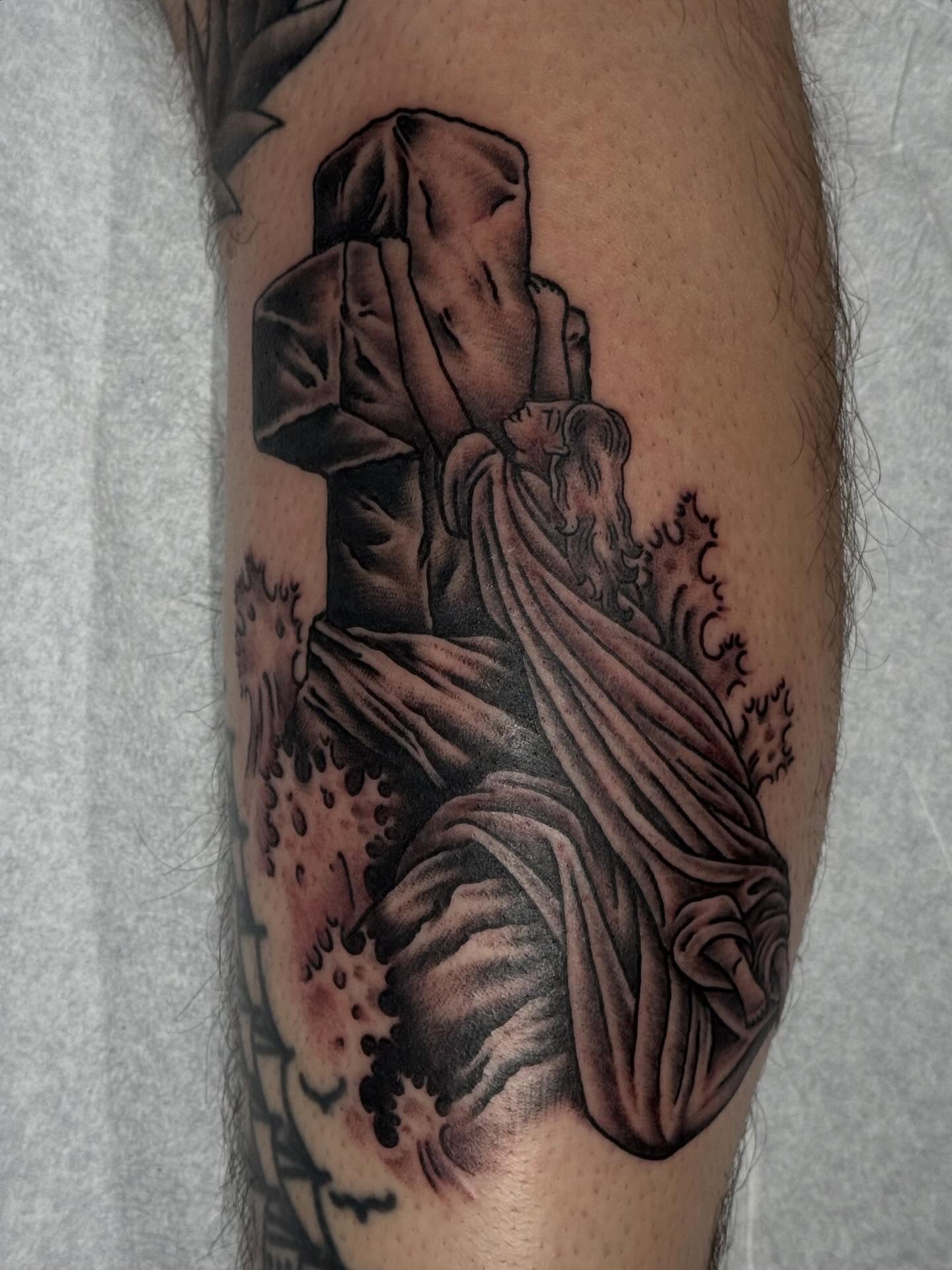 Tattoo by @laurent_trelaun — black_and_grey