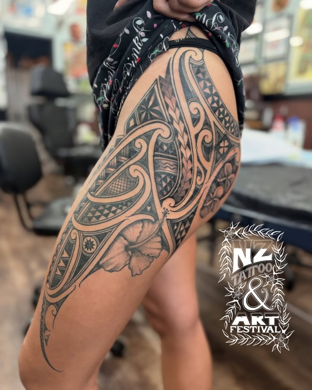 Tattoo by @thehaletattoo — tribal, black_and_grey