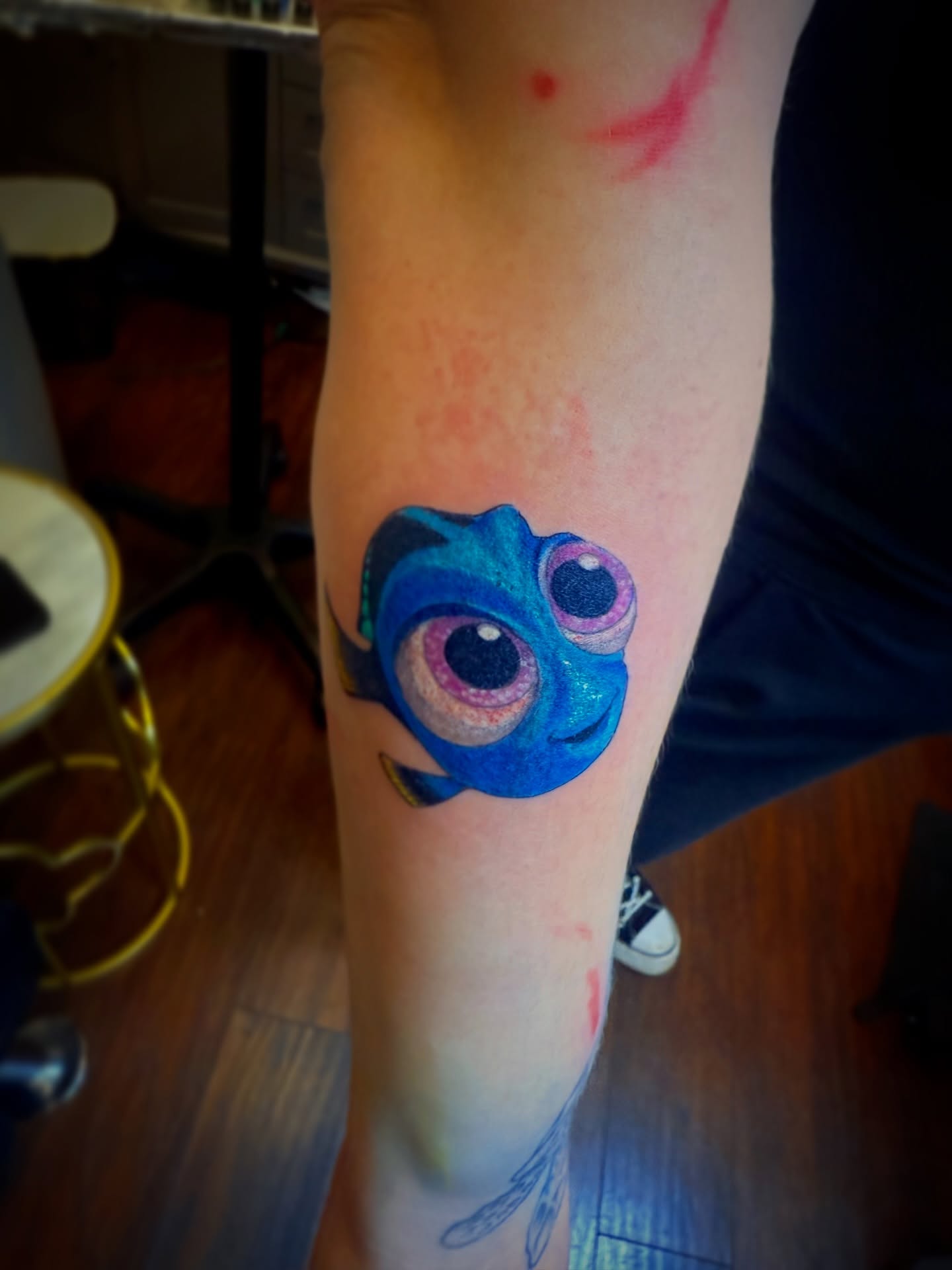 Finding Dory realism tattoo on the forearm by Pikashi 🎨🖌️🖤